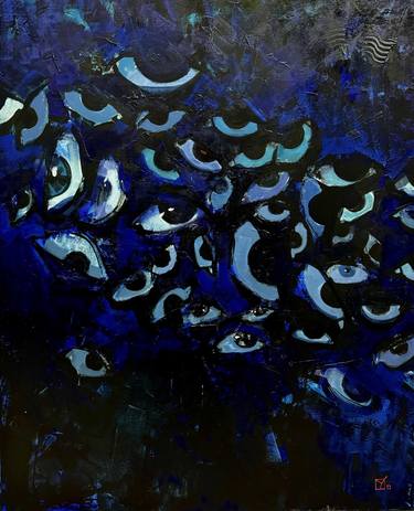 Original Abstract Expressionism Abstract Painting by Juliette Brekman