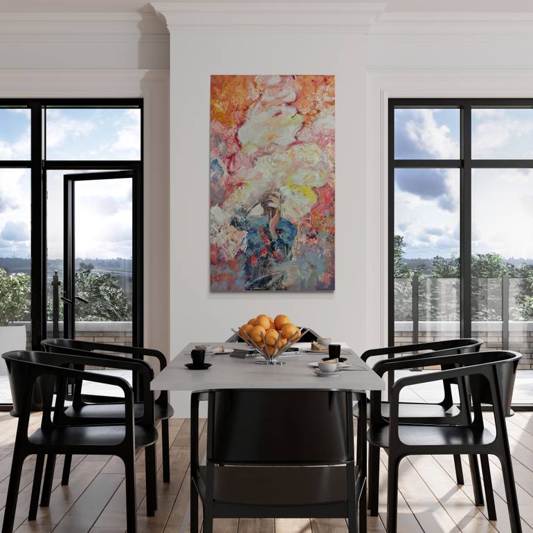 Original Abstract Expressionism Fantasy Painting by Juliette Brekman