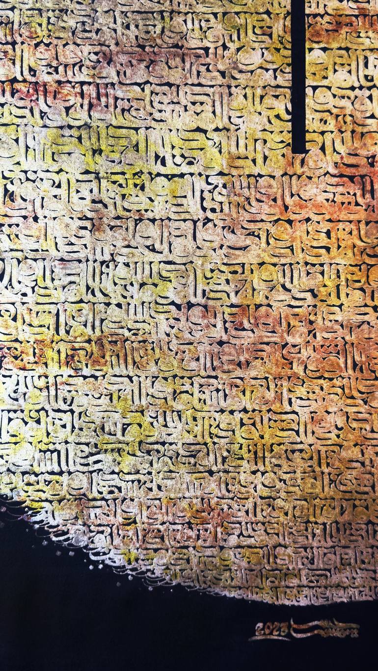 Original Abstract Calligraphy Painting by Habibeh Mousavi