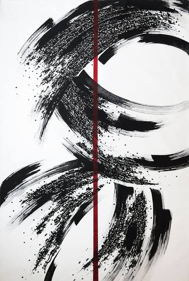 Print of Abstract Calligraphy Paintings by Habibeh Mousavi