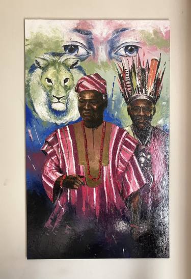 Original Abstract Expressionism Humor Painting by Patrick Adegbembo