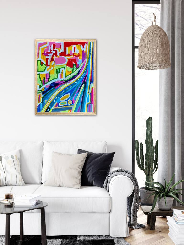 Original Abstract Expressionism Abstract Painting by Kristin Ruscher