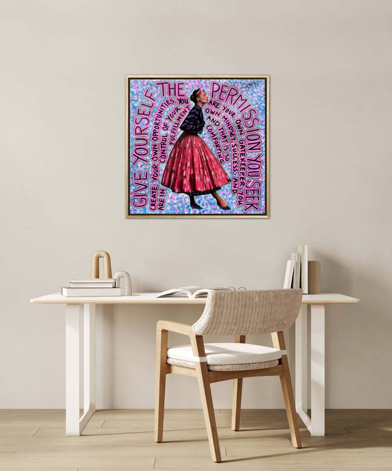 Original Art Nouveau Fashion Painting by Kristin Ruscher