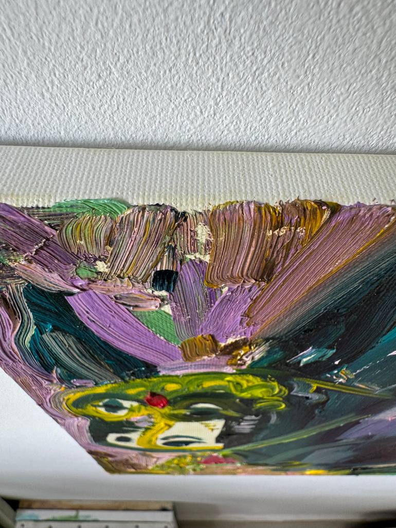 Original Expressionism Animal Painting by Elena Nanieva