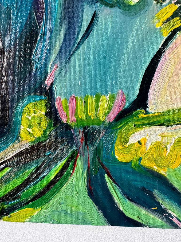 Original Expressionism Animal Painting by Elena Nanieva