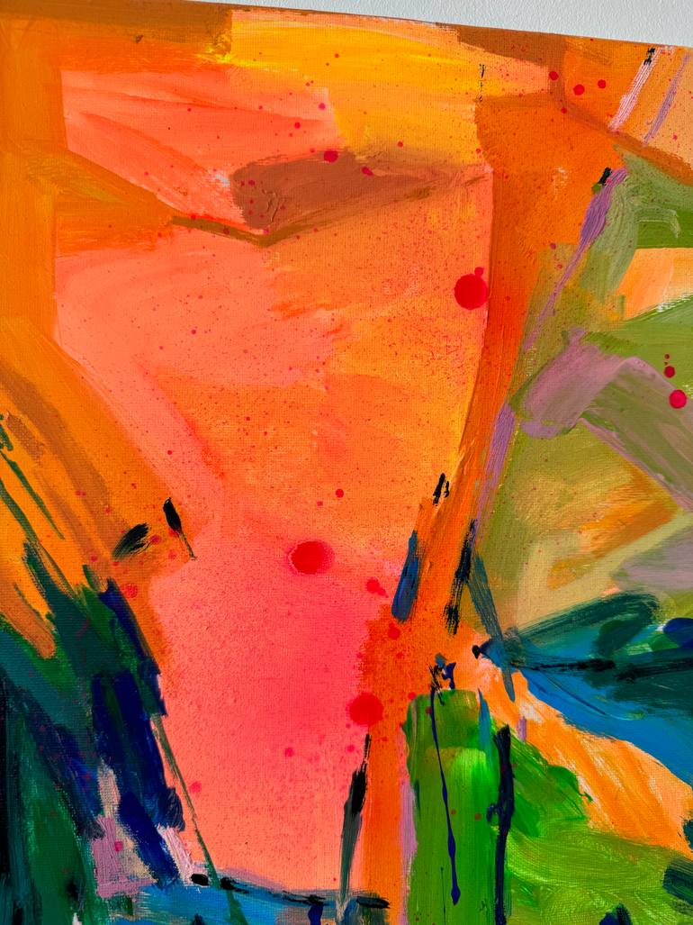 Original Abstract Landscape Painting by Elena Nanieva