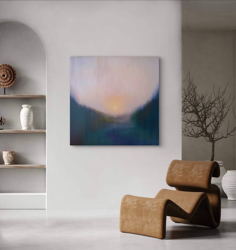 Original Abstract Expressionism Landscape Painting by Francesca Currie
