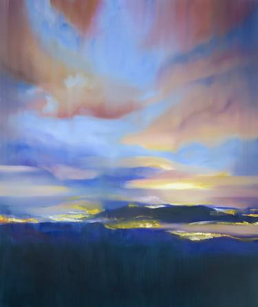Original Abstract Cities Paintings by Francesca Currie