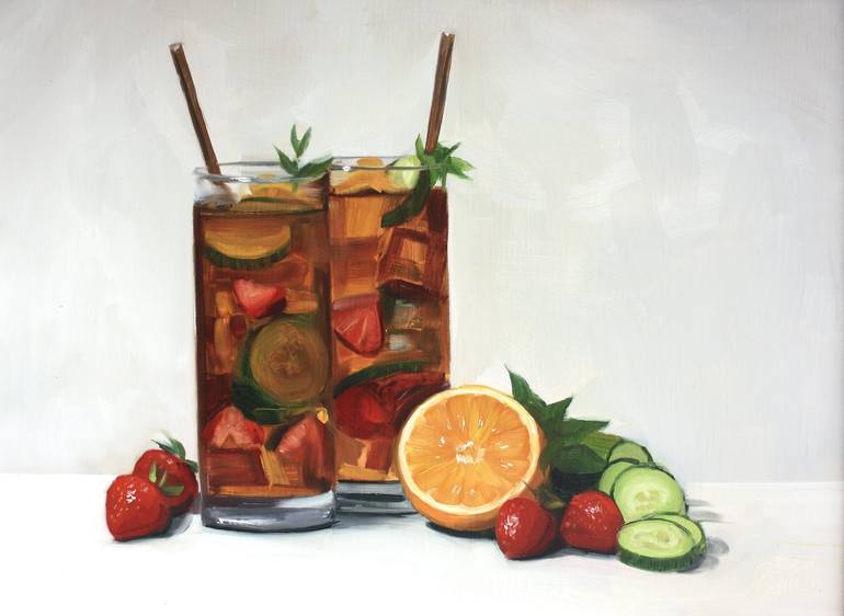 Original Realism Food & Drink Paintings by Francesca Currie