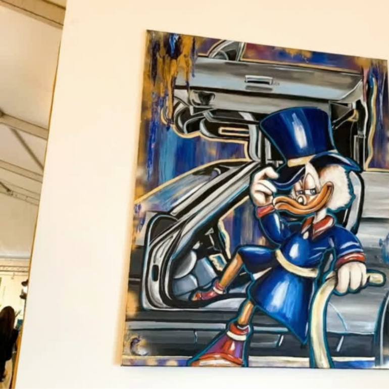 Original Pop Art Cartoon Painting by Julia Hirschfeld