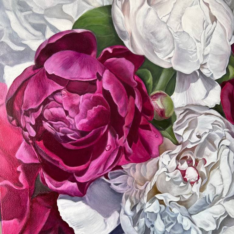 Original Realism Floral Painting by Natalia Danyliuk