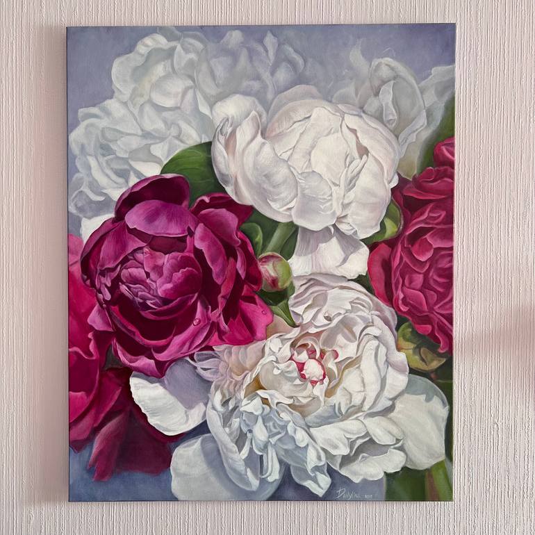 Original Realism Floral Painting by Natalia Danyliuk