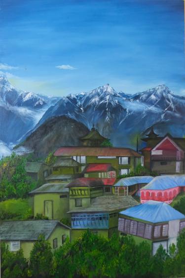 Original Realism Landscape Painting by Krishna Paintings