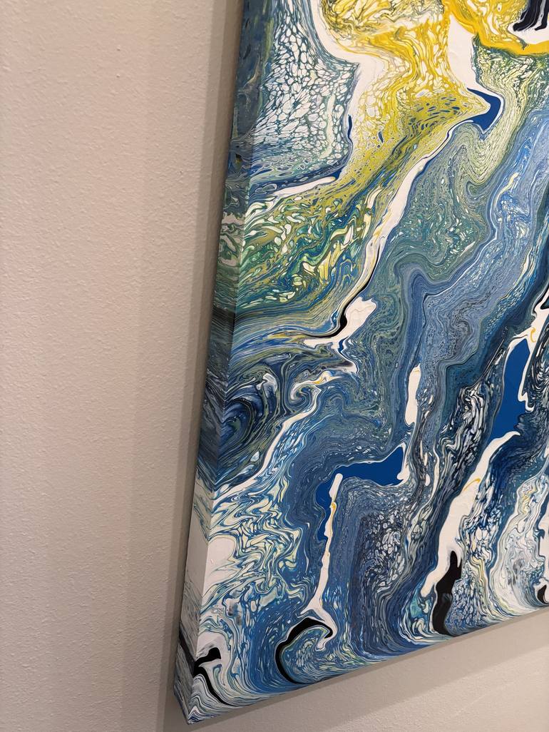 Original Abstract Water Painting by Mitchell Epstein