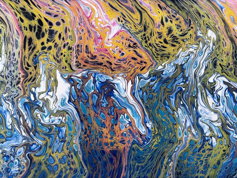 Original Abstract Painting by Mitchell Epstein