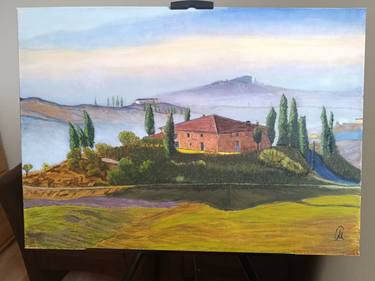 Original Classicism Landscape Painting by serhii mishyn