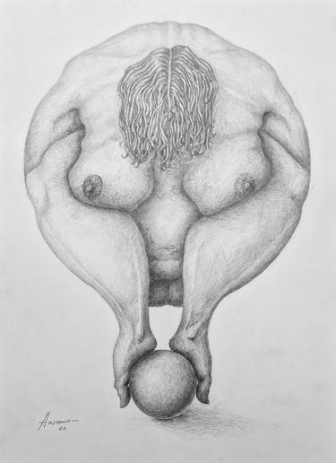 Original Expressionism Body Drawings by Ausonio Rodrigues