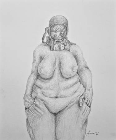 Original Expressionism Body Drawings by Ausonio Rodrigues