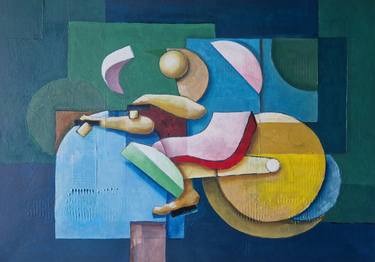 Original Conceptual Sports Paintings by Ausonio Rodrigues
