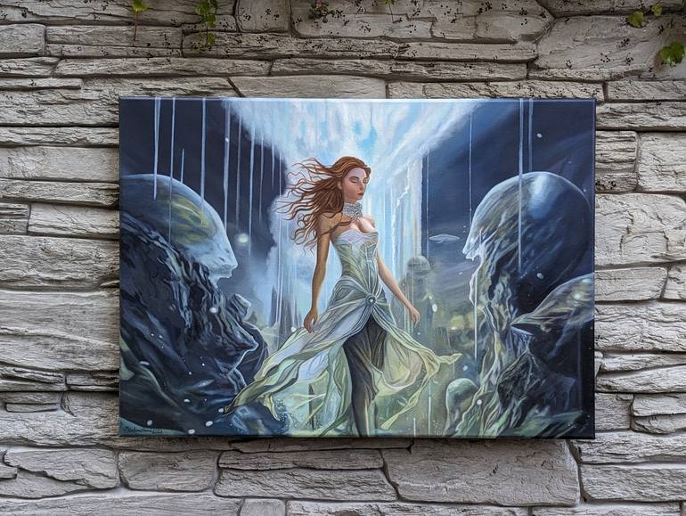 Original Realism Fantasy Painting by Marie Baboučková