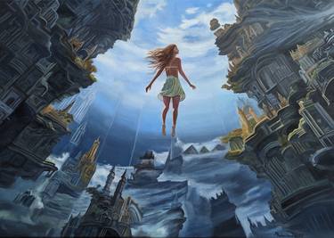 Original Surrealism Fantasy Paintings by Marie Baboučková