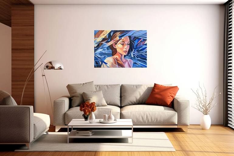 Original Pop Art Women Painting by Marie Baboučková