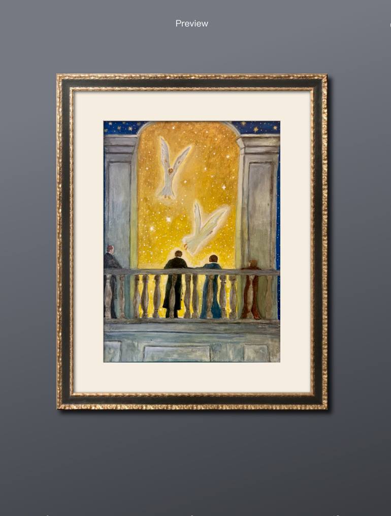 Original Post-impressionism Religion Painting by chris may