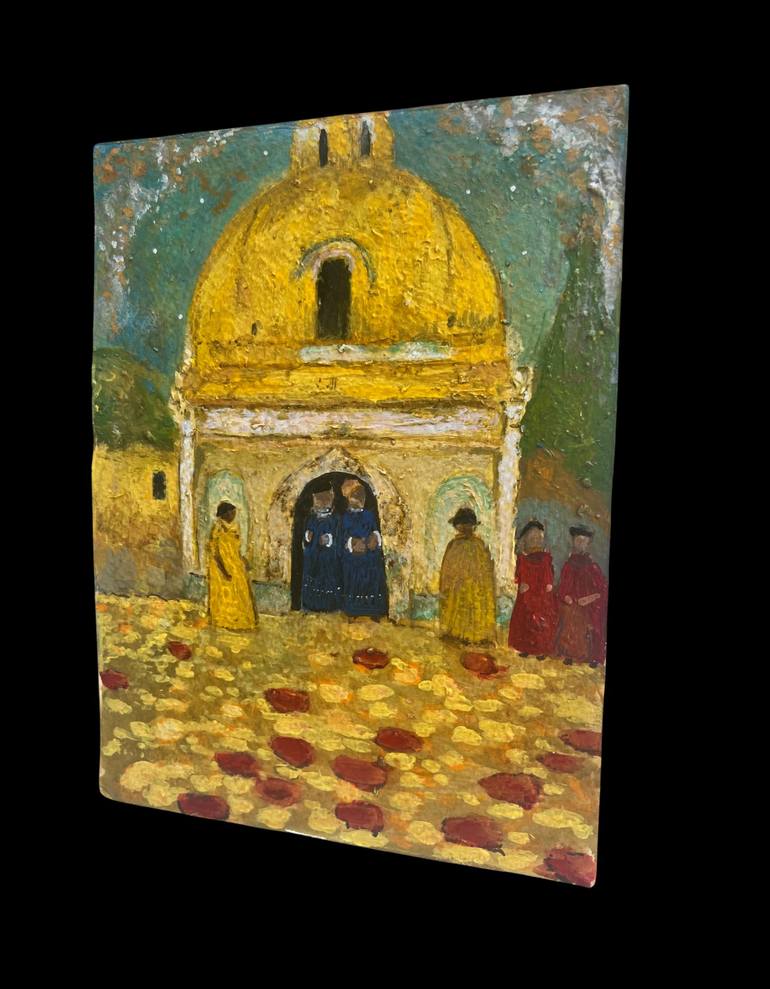 Original Post-impressionism Religion Painting by chris may