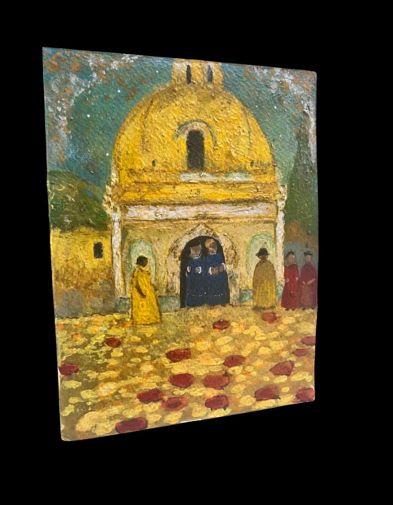 Original Post-impressionism Religion Painting by chris may