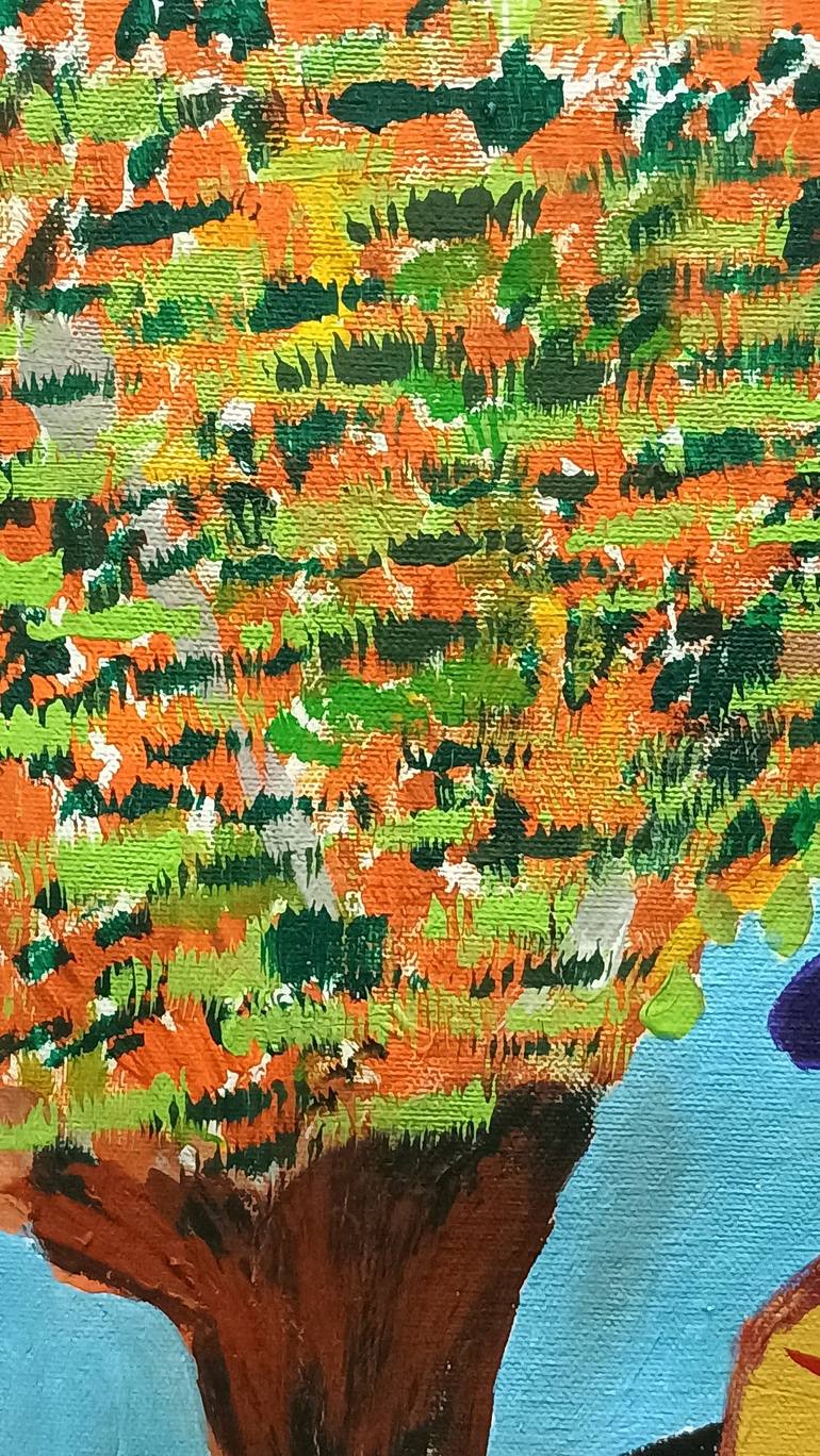 Original Abstract Expressionism Abstract Painting by Subramani Skarthikeyan