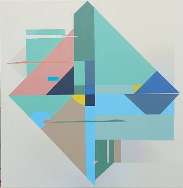 Original Geometric Abstract Paintings by Ben Black