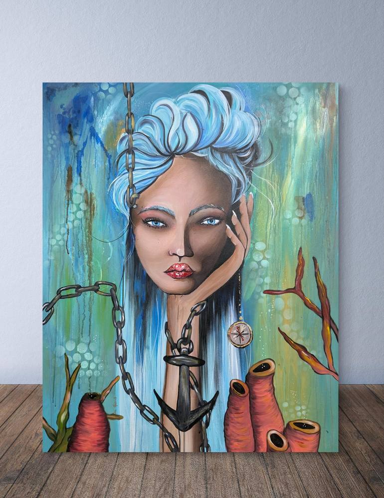 Original Surrealism Seascape Paintings by Eva Garis