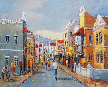 Original Impressionism Cities Paintings by Willie Strydom