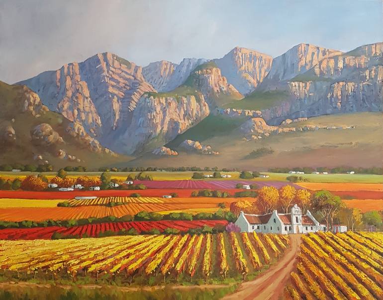 Original Impressionism Landscape Paintings by Willie Strydom