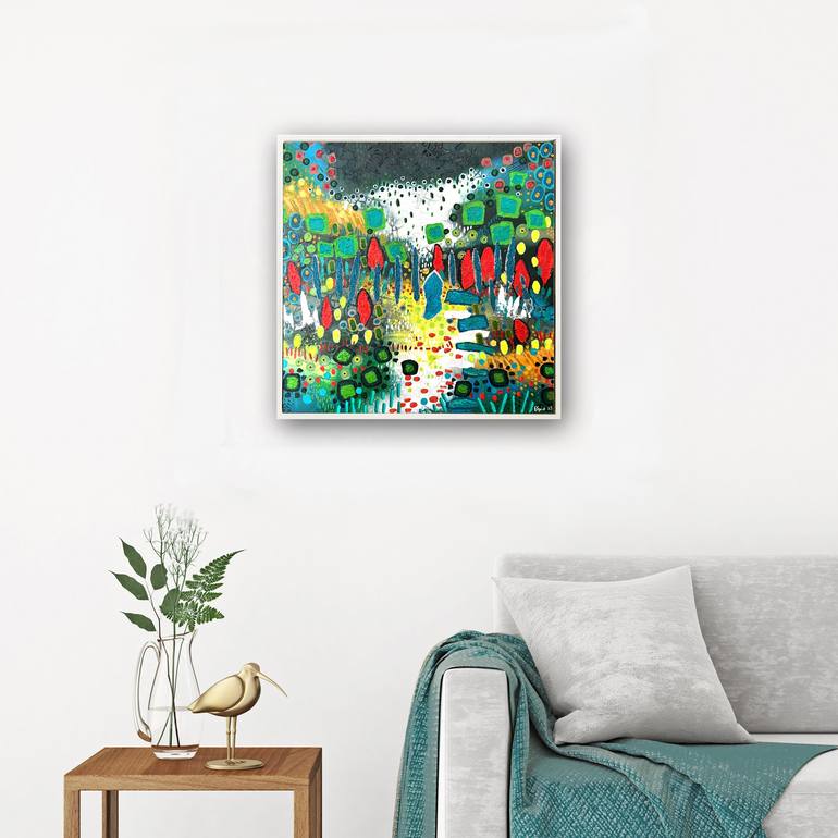 Original Abstract Landscape Painting by erika speirs