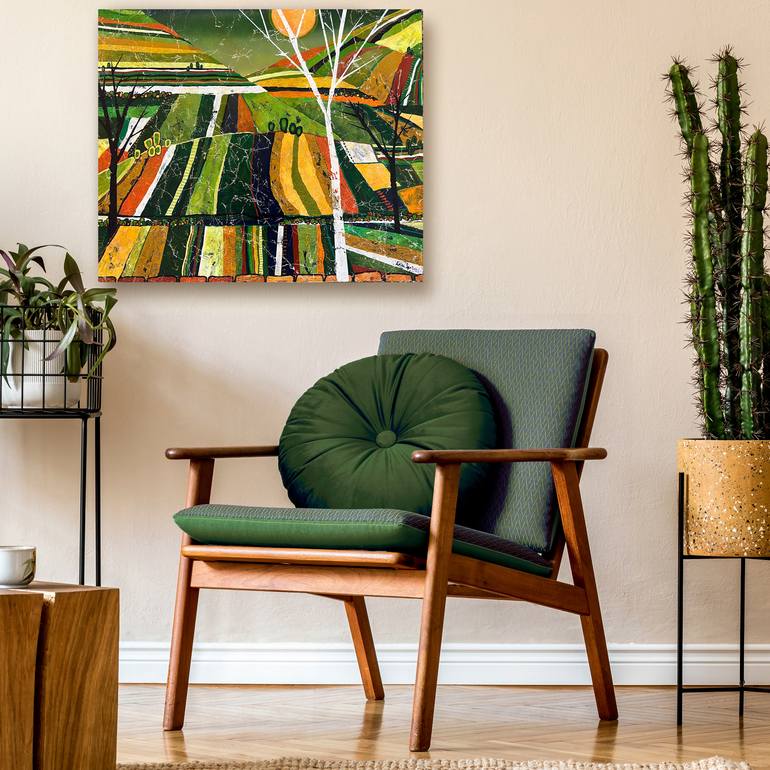 Original Abstract Landscape Painting by Erika Speirs