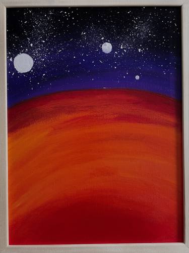 Original Expressionism Outer Space Paintings by Pavel Busleika