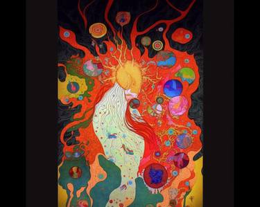 Original Abstract Expressionism Science/Technology Digital by Bk Lee