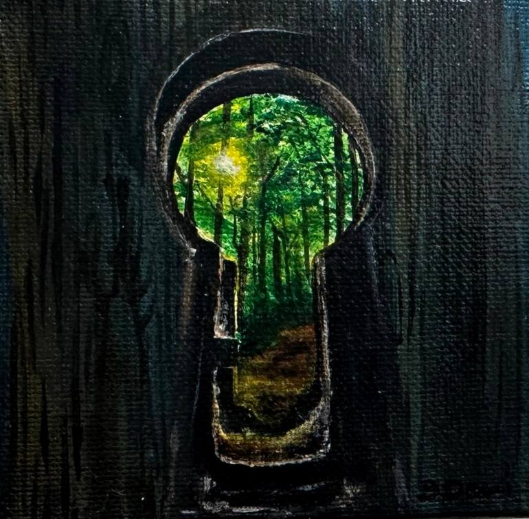 Original Nature Painting by Bhagyashree Desai | Art Deco Art on Canvas | Peeking into the wild