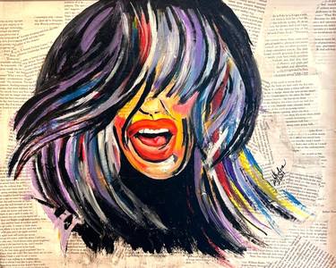 Original Contemporary Women Mixed Media by Gina Whalen