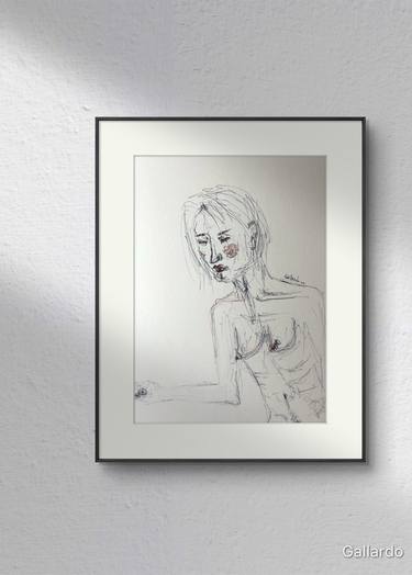 Original Conceptual Nude Drawings by Brian Vilche