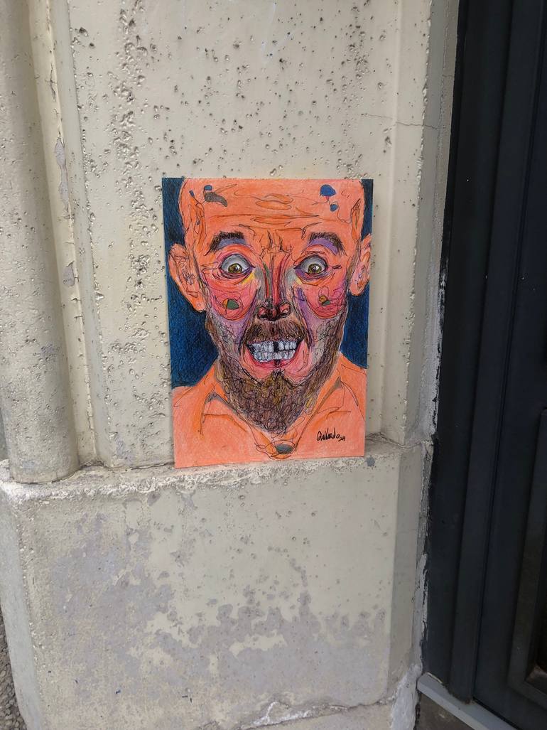 Original Expressionism People Drawing by Brian Vilche