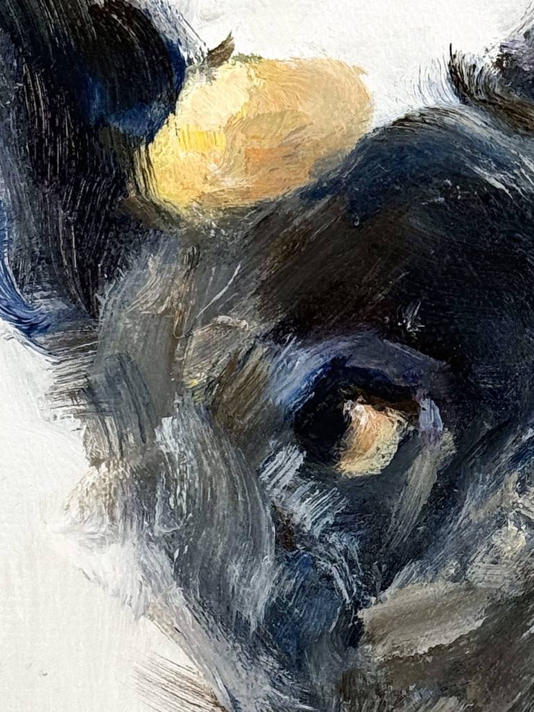 Original Abstract Expressionism Dogs Painting by Liesl Ye