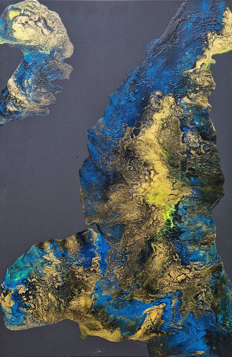 Original Abstract Expressionism Abstract Paintings by Olesea Ghereg