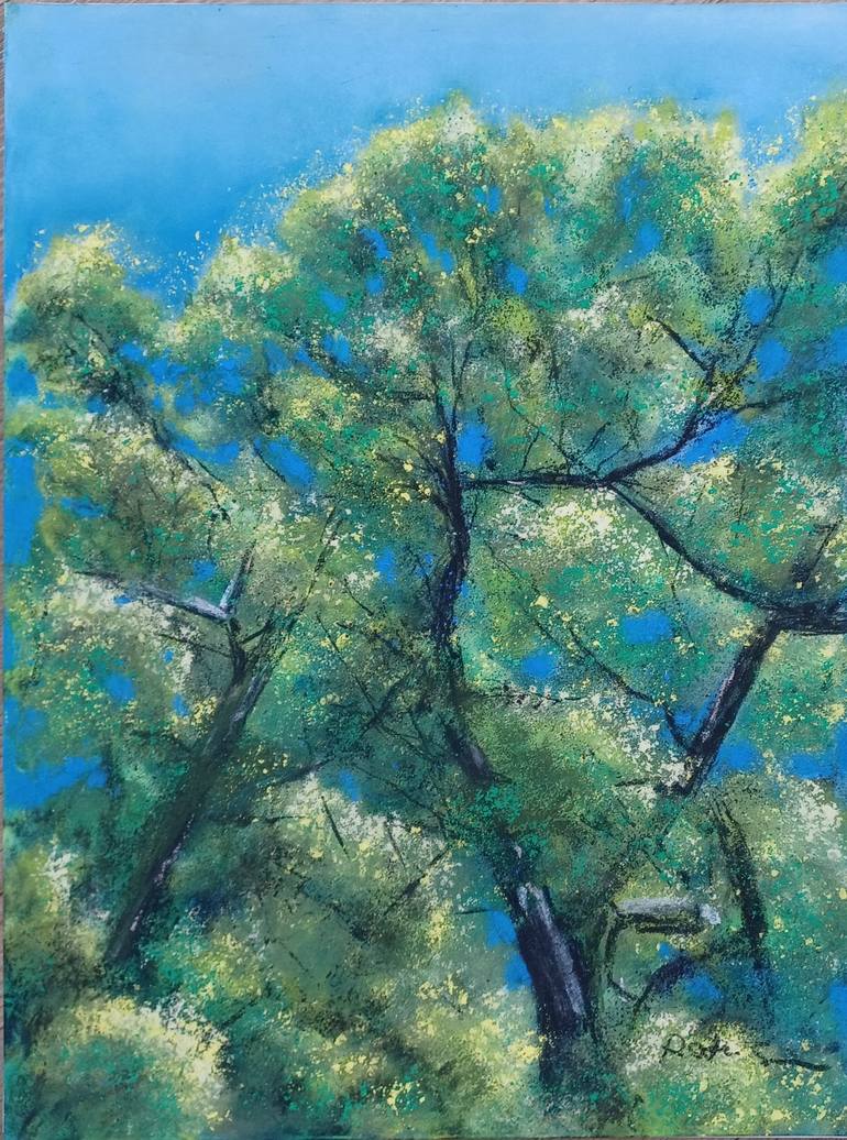 Trees Painting by Renata Sanna | Saatchi Art