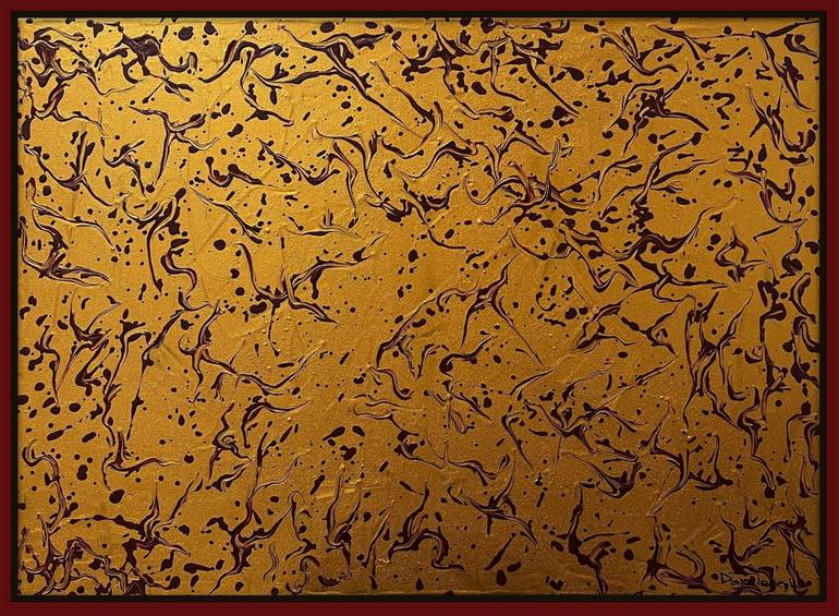 Original Abstract Expressionism Abstract Painting by Dayo Joseph
