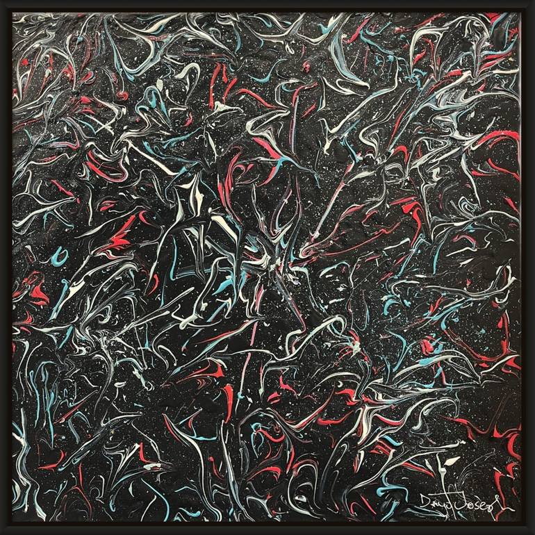 Original Abstract Expressionism Abstract Painting by Dayo Joseph