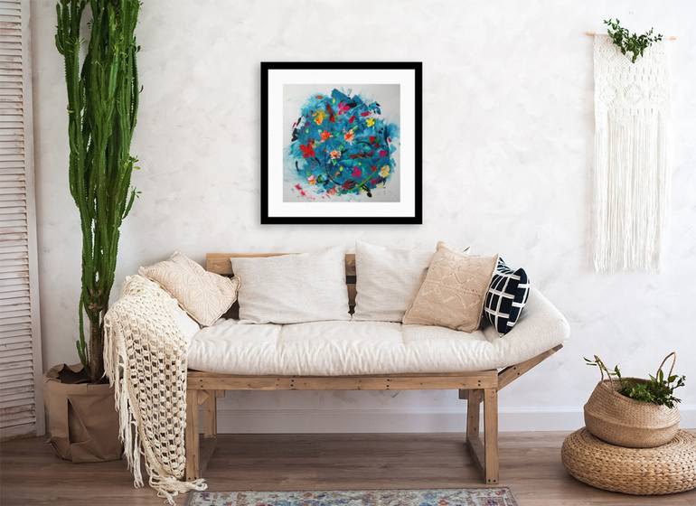 Original Abstract Expressionism Floral Painting by Vinet Larente