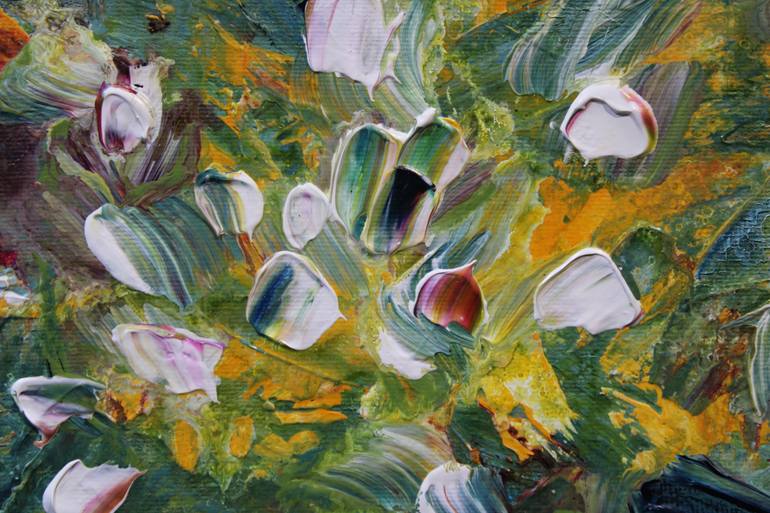 Original Abstract Floral Painting by Vinet Larente