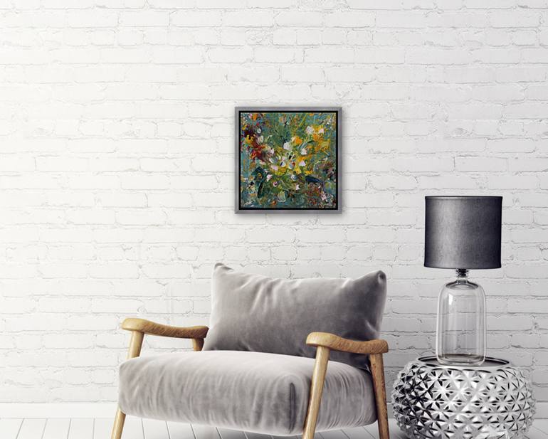 Original Abstract Floral Painting by Vinet Larente